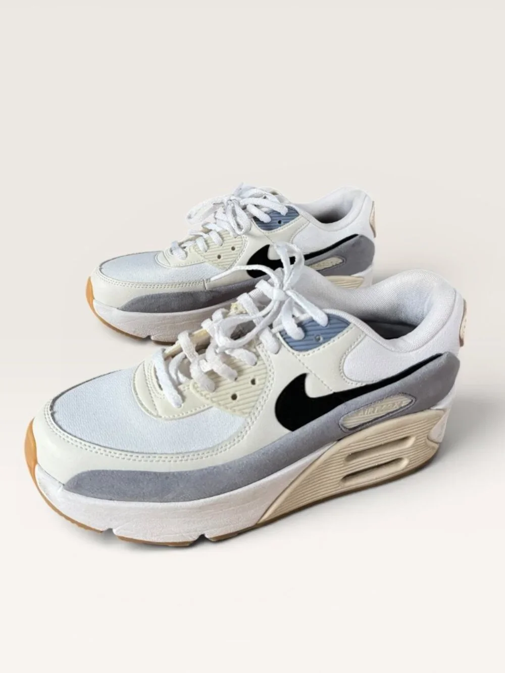 Nike Women’s Chunky Air Max 90 Futura Sneakers White Ashen Slate Orewood Brown
